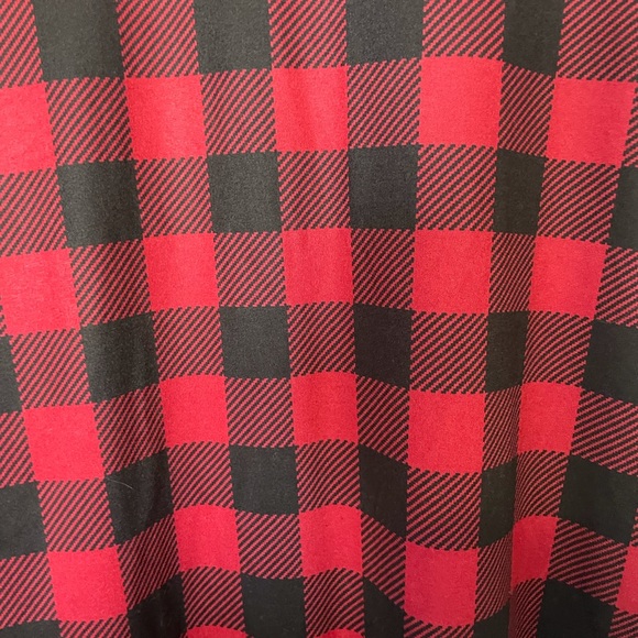 Women’s Black & Red Buffalo Plaid Nightgown / Sleep Dress, Size Large, NWT - Picture 8 of 9